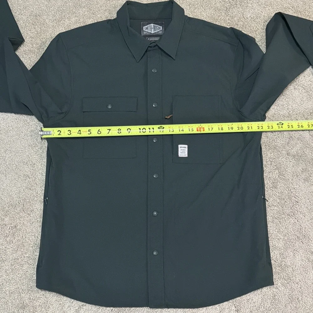 Smith and Rogue Men's Green Long Sleeve Roamer Shirt Jacket Shacket Size Medium